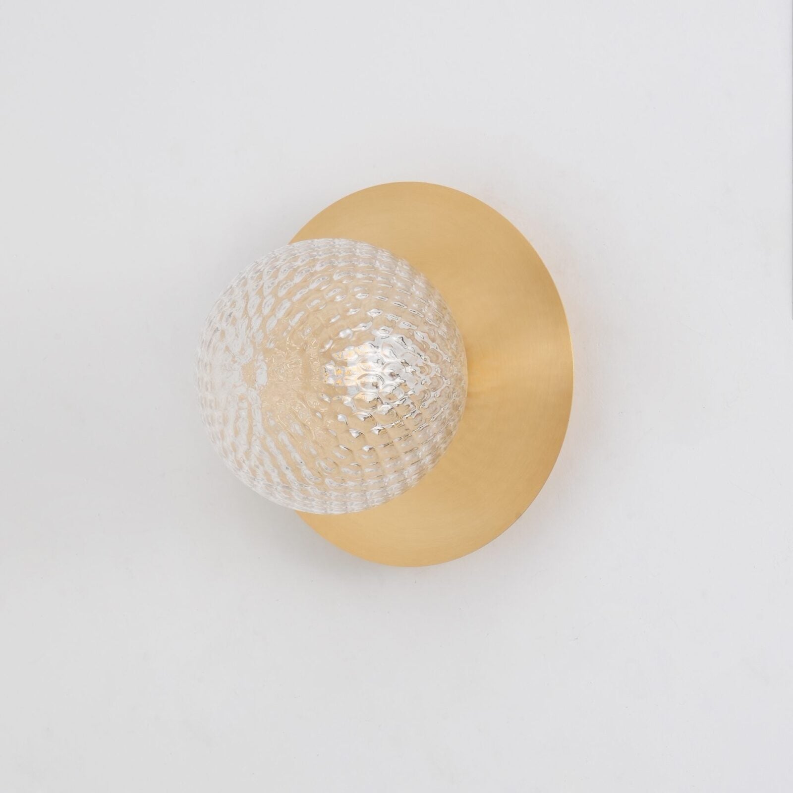 Modern Art Deco Wall Sconce - Mouth-Blown Glass Sphere