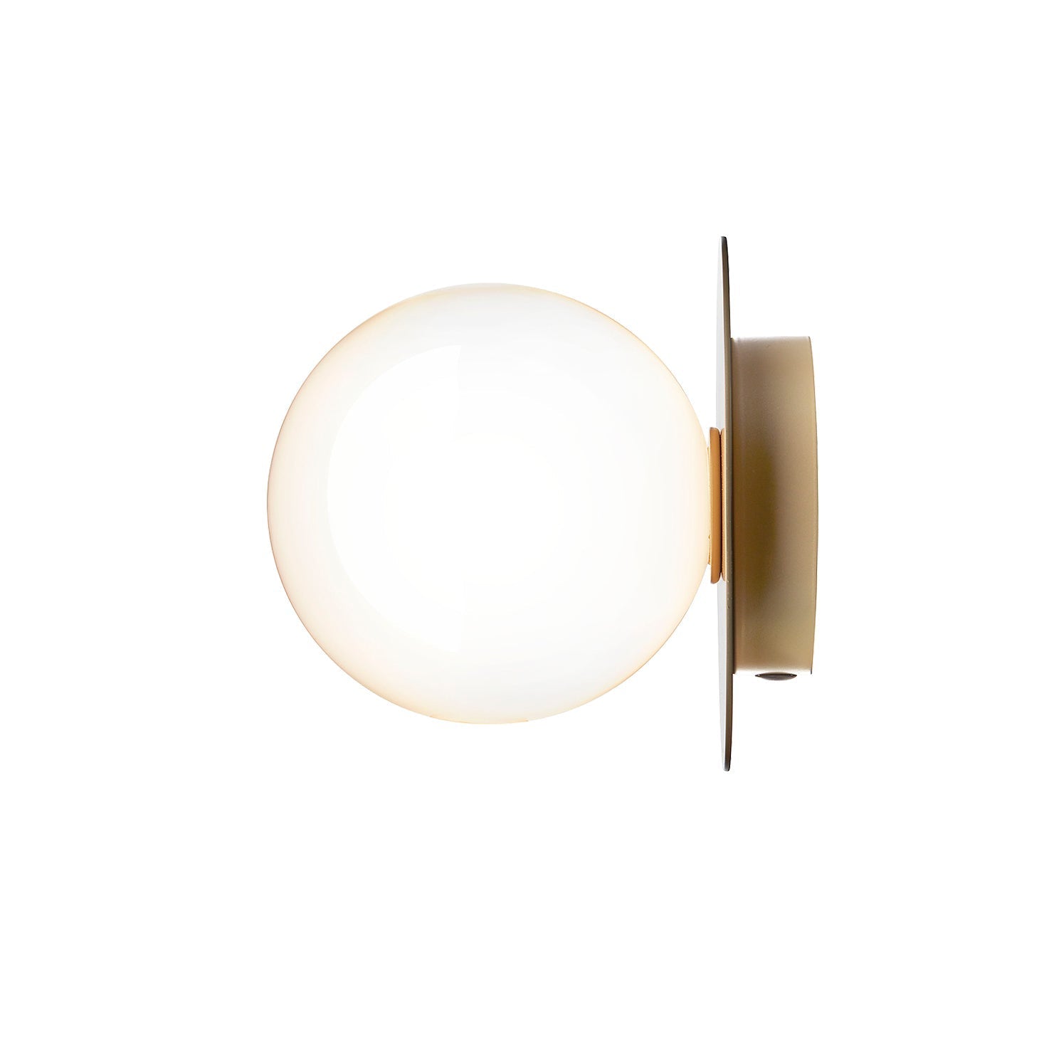 Modern Art Deco Wall Sconce - Mouth-Blown Glass Sphere