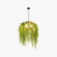 Modern Botanical Pendant Light - Natural Greenery Design