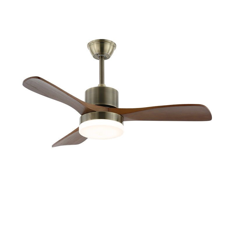 Modern Wooden Ceiling Fan Light with Remote