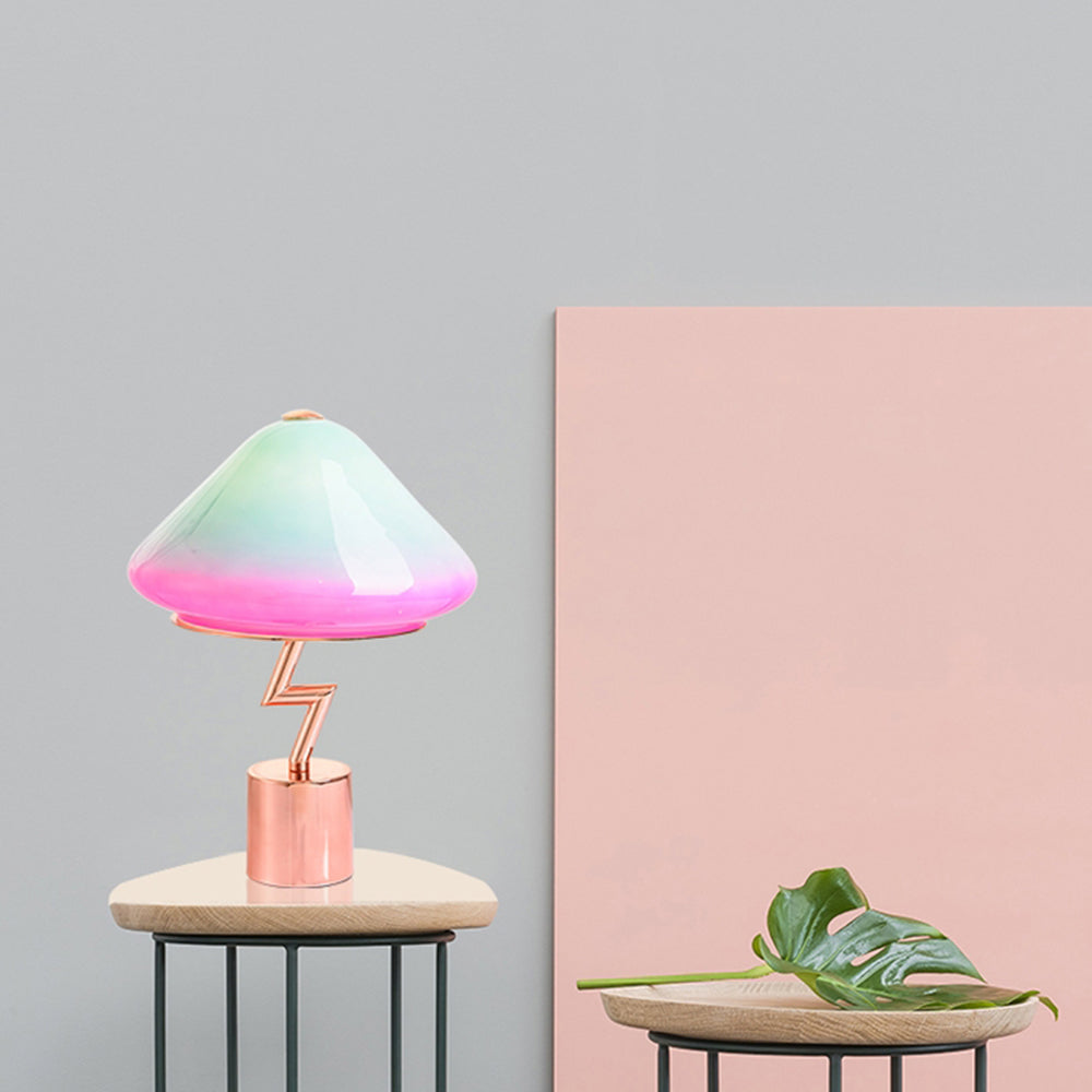 Modern Colorful Mushroom Lamp - Whimsical Design