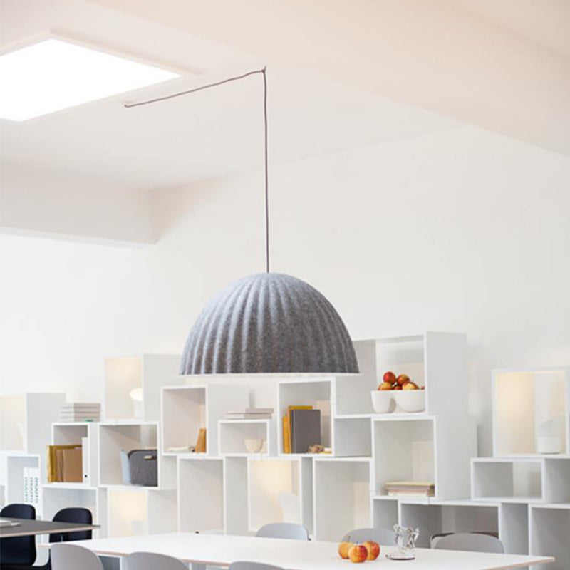 Modern Felt Dome Pendant Light – Acoustic Design