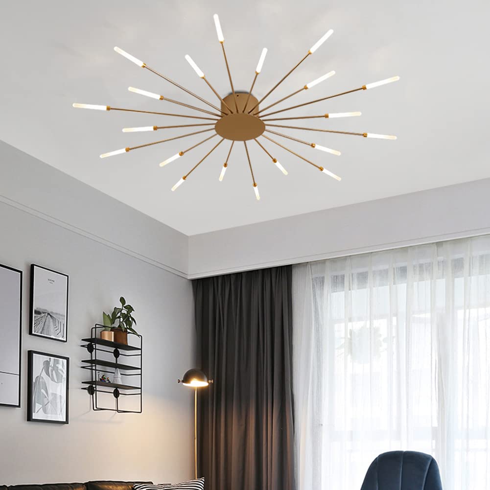 Modern Fireworks Flush-Mount LED Ceiling Light