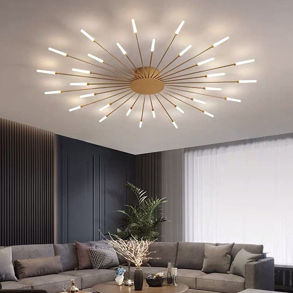 Modern Fireworks Flush-Mount LED Ceiling Light