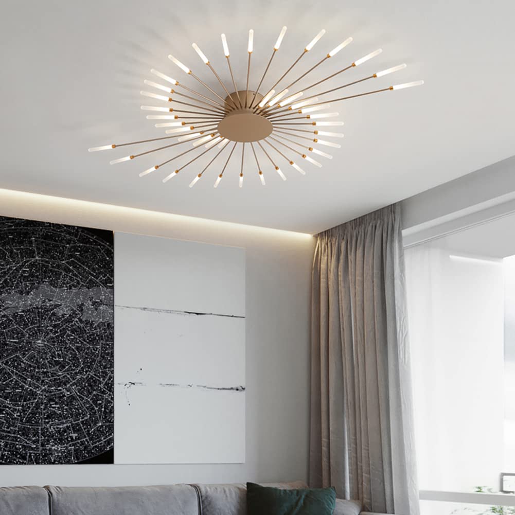 Modern Fireworks Flush-Mount LED Ceiling Light