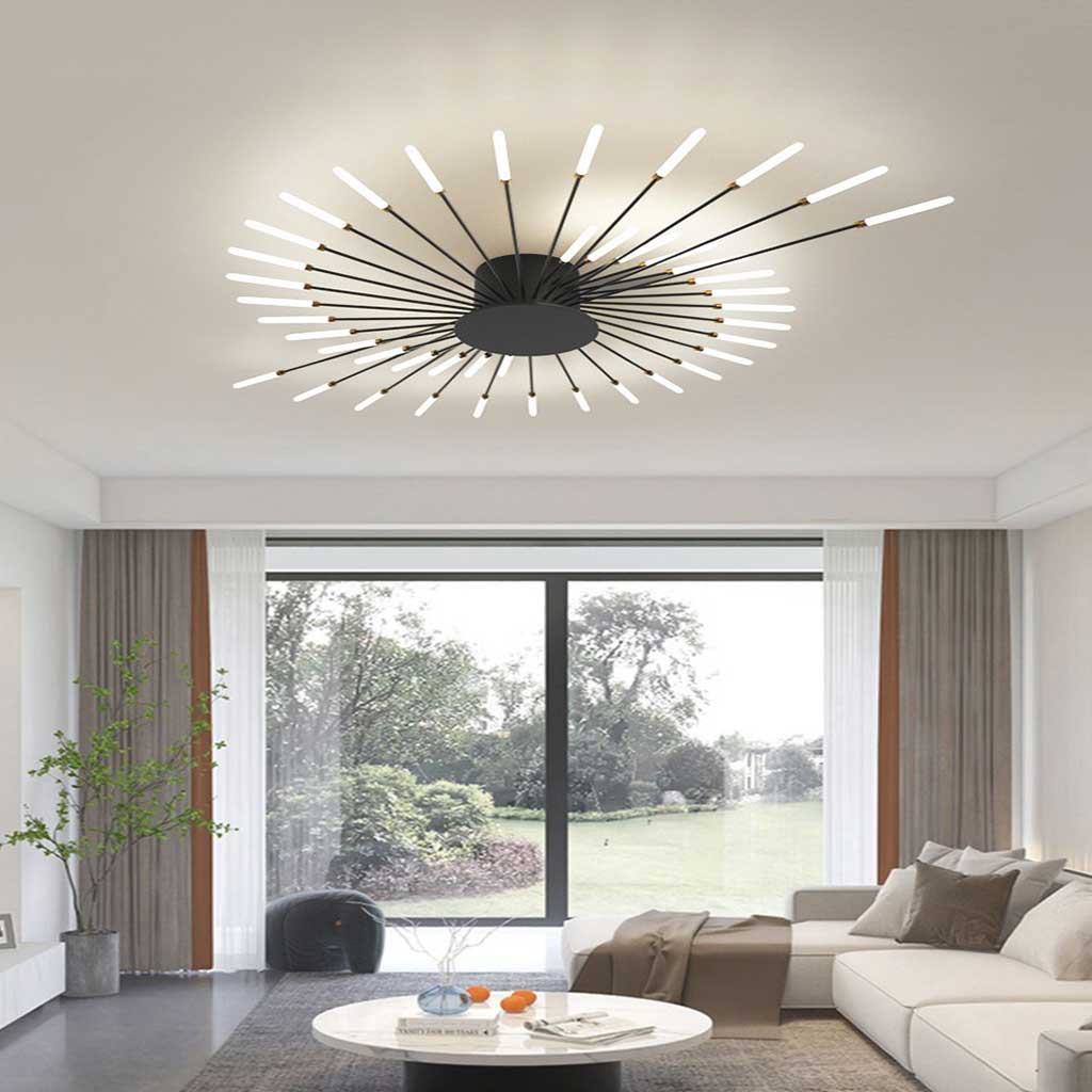 Modern Fireworks Flush-Mount LED Ceiling Light