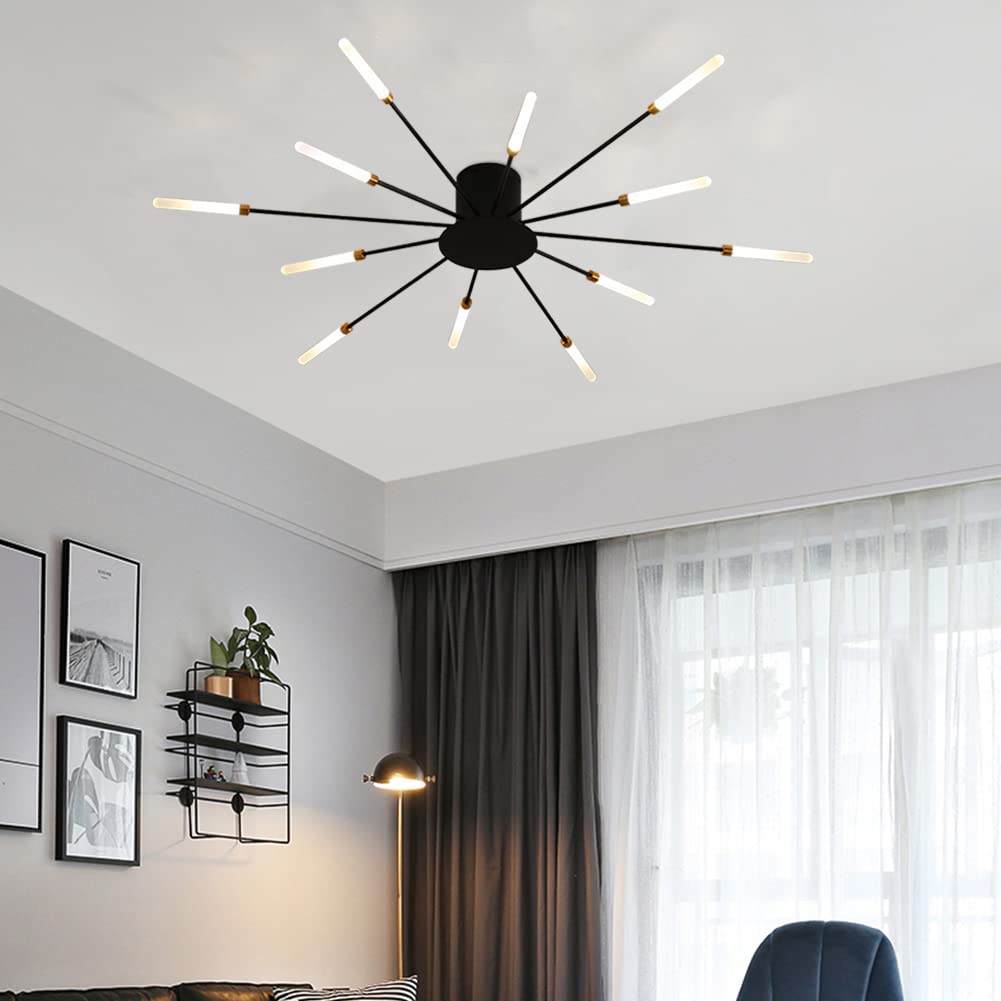 Modern Fireworks Flush-Mount LED Ceiling Light