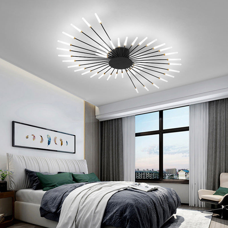 Modern Fireworks Flush-Mount LED Ceiling Light