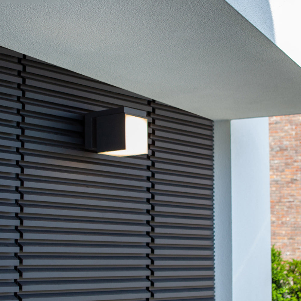 Modern Geometric Outdoor Wall Lamp – Black, Multiple Styles, Waterproof