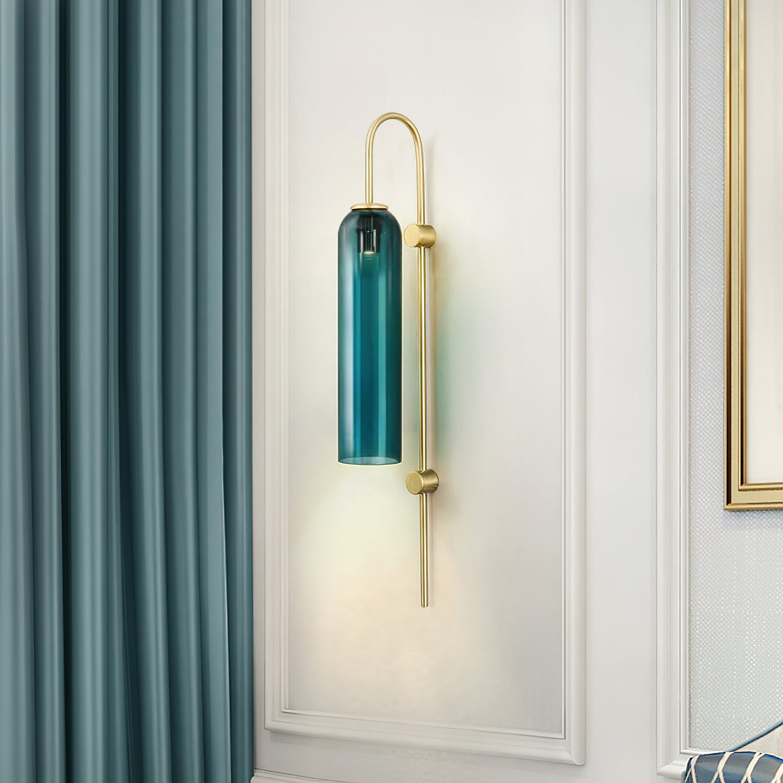 Modern Glass Wall Lamp – Cylindrical Tube Design