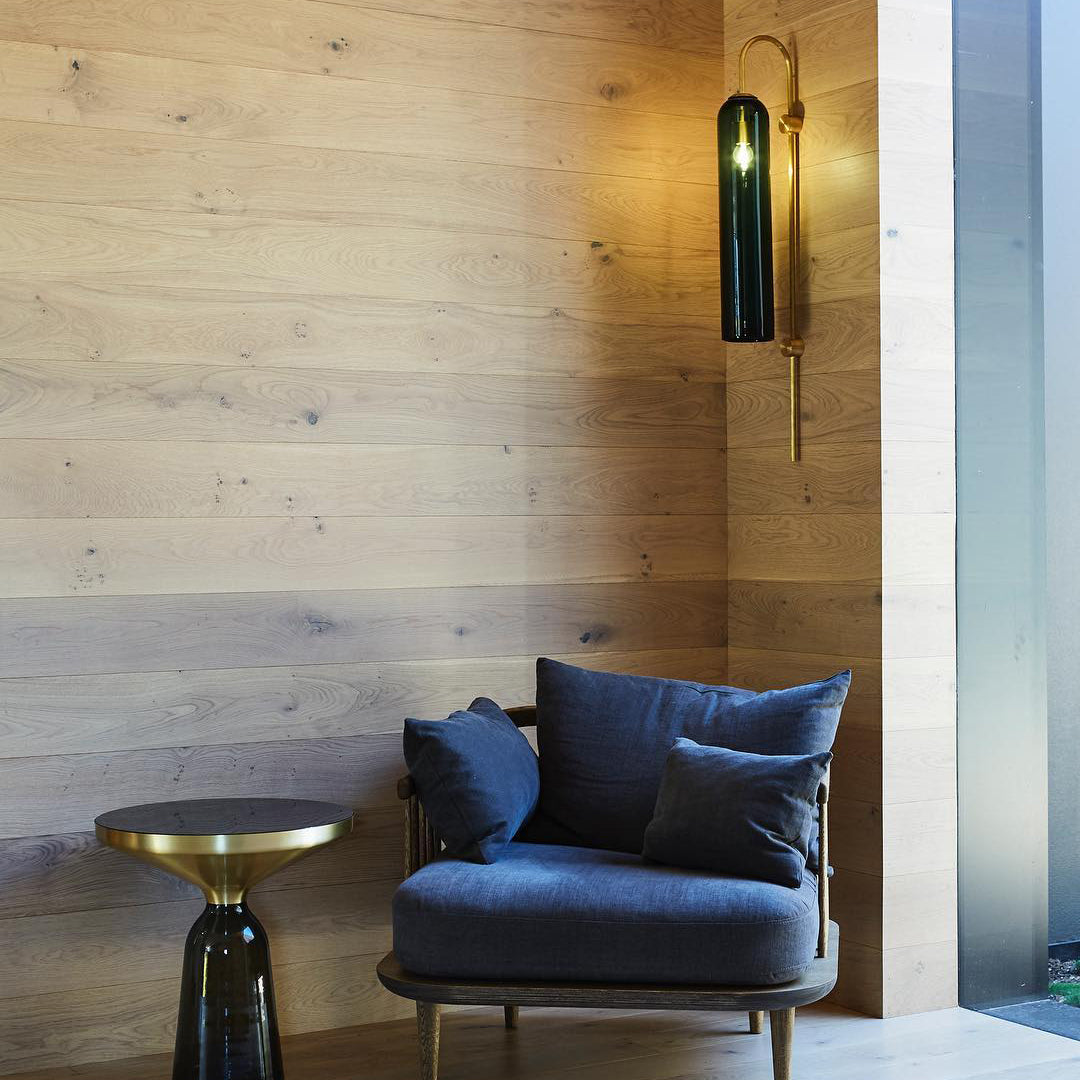 Modern Glass Wall Lamp – Cylindrical Tube Design