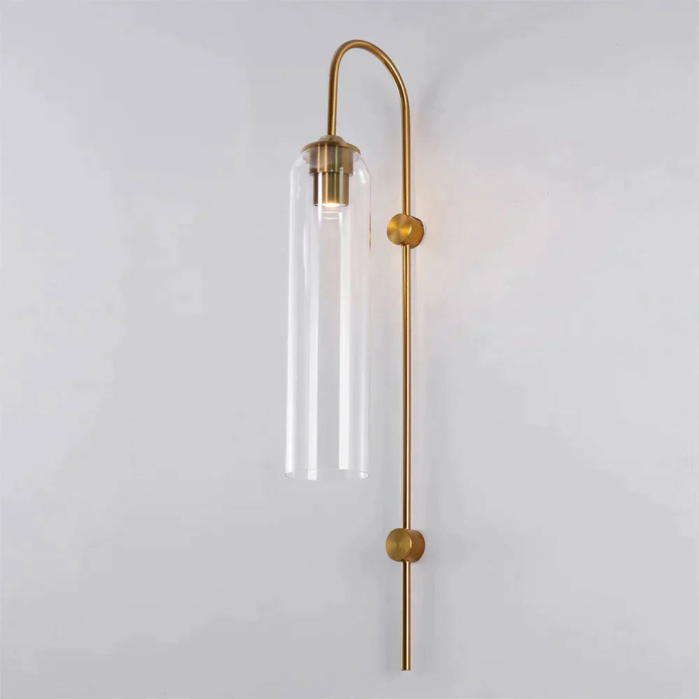 Modern Glass Wall Lamp – Cylindrical Tube Design