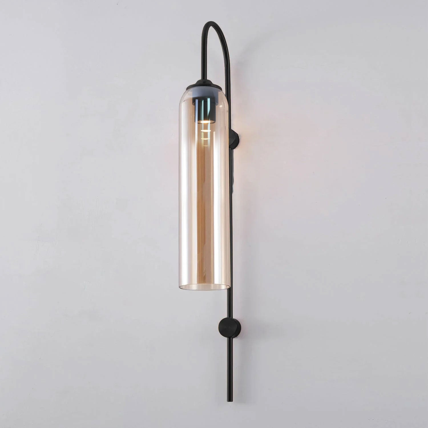 Modern Glass Wall Lamp – Cylindrical Tube Design