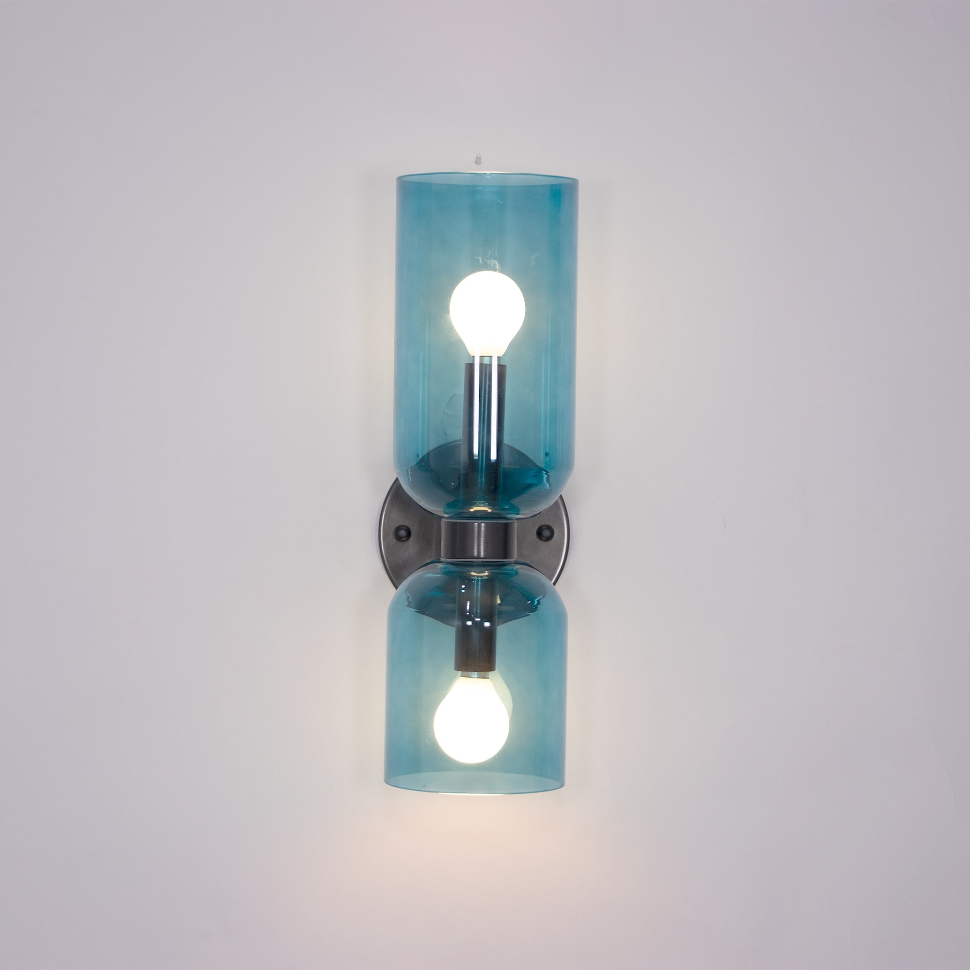 Modern Glass Wall Lamp – Double Cylinder Design