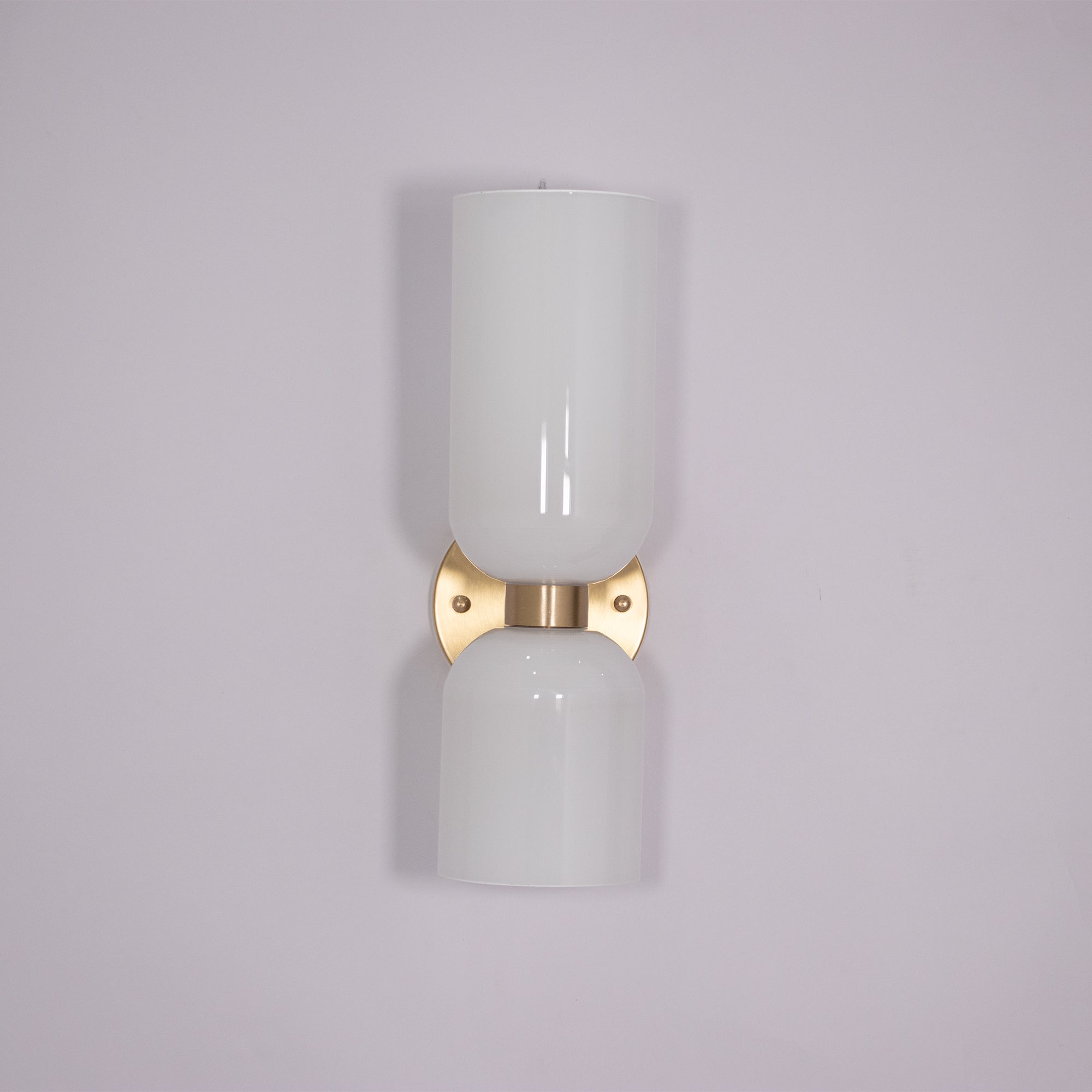 Modern Glass Wall Lamp – Double Cylinder Design