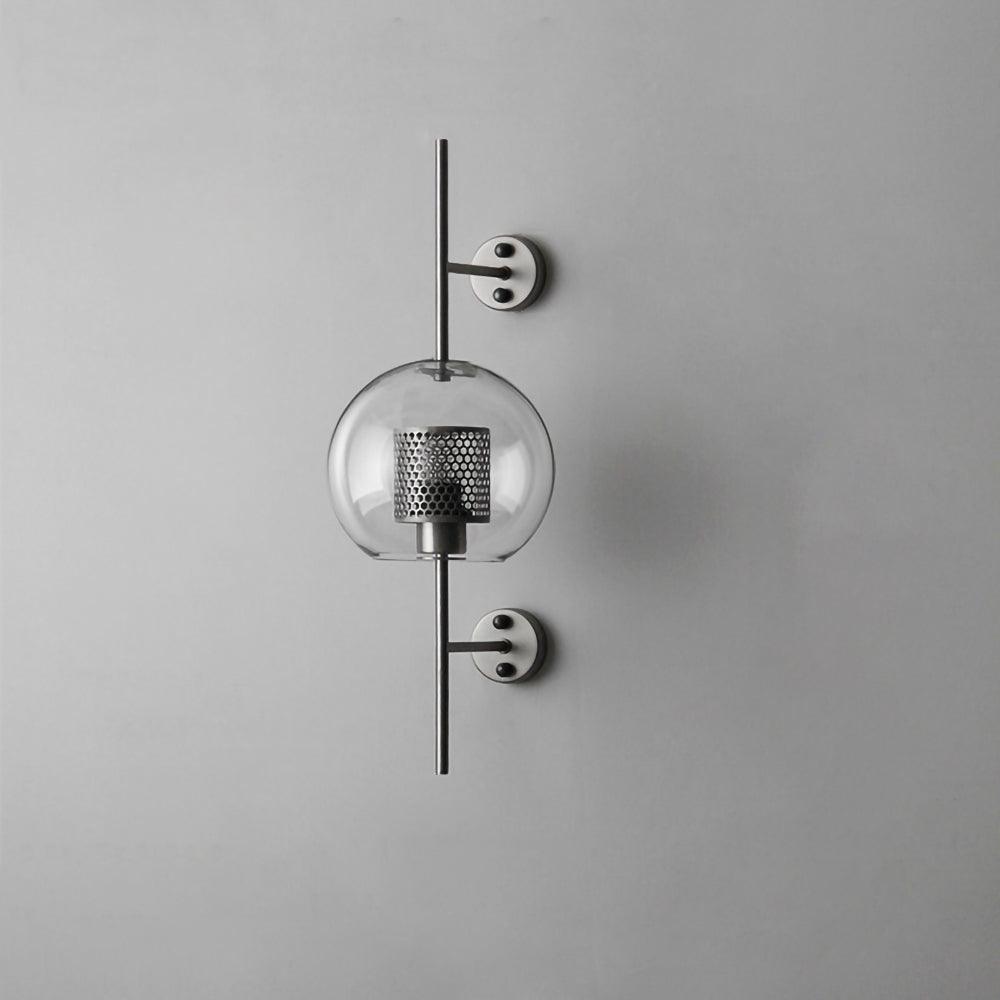 Modern Glass Wall Light - Cylindrical & Spherical Design