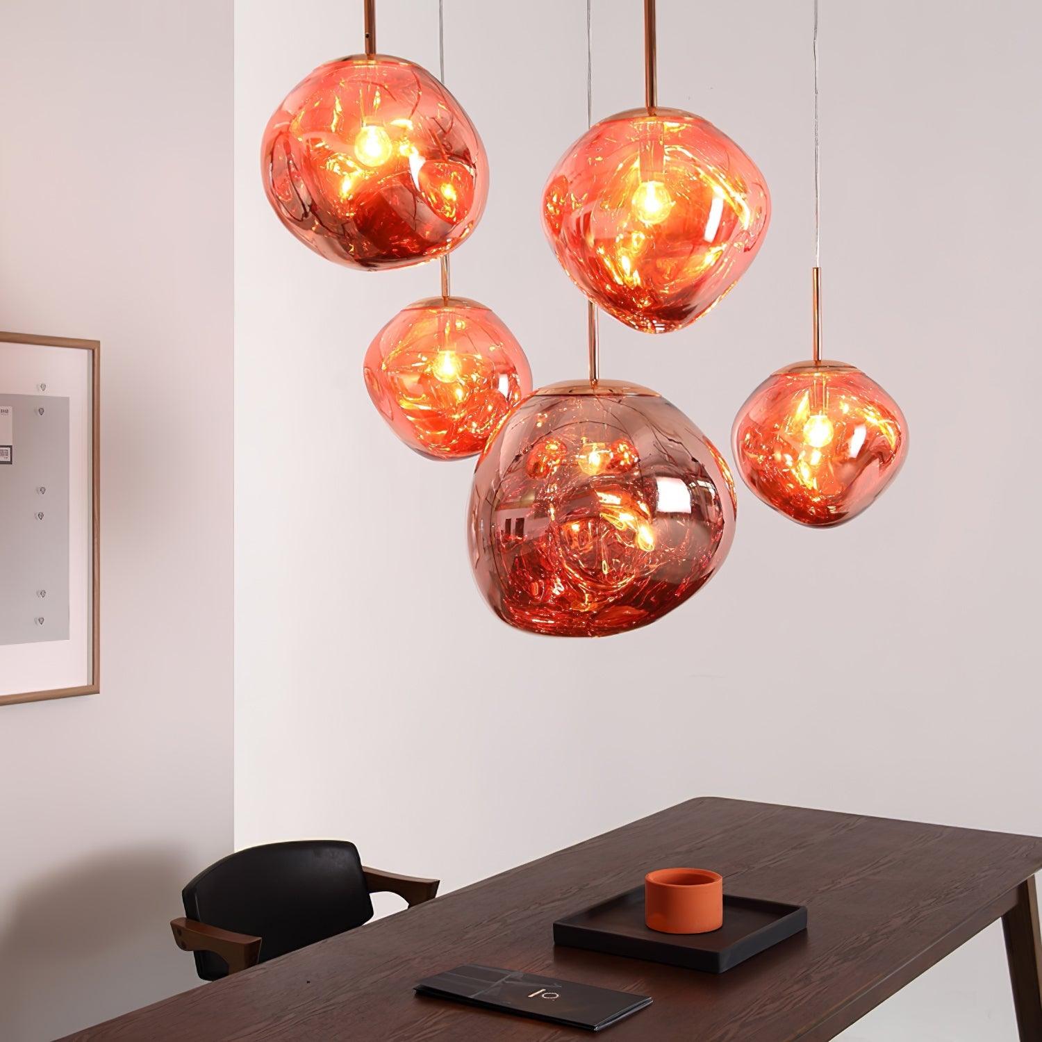 Modern Lava Pendant Lamp – Molten Glass Effect