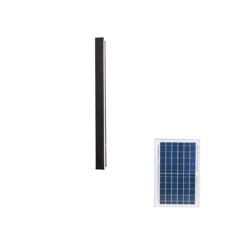 Modern Solar Outdoor Wall Light – Long LED Strip, Waterproof