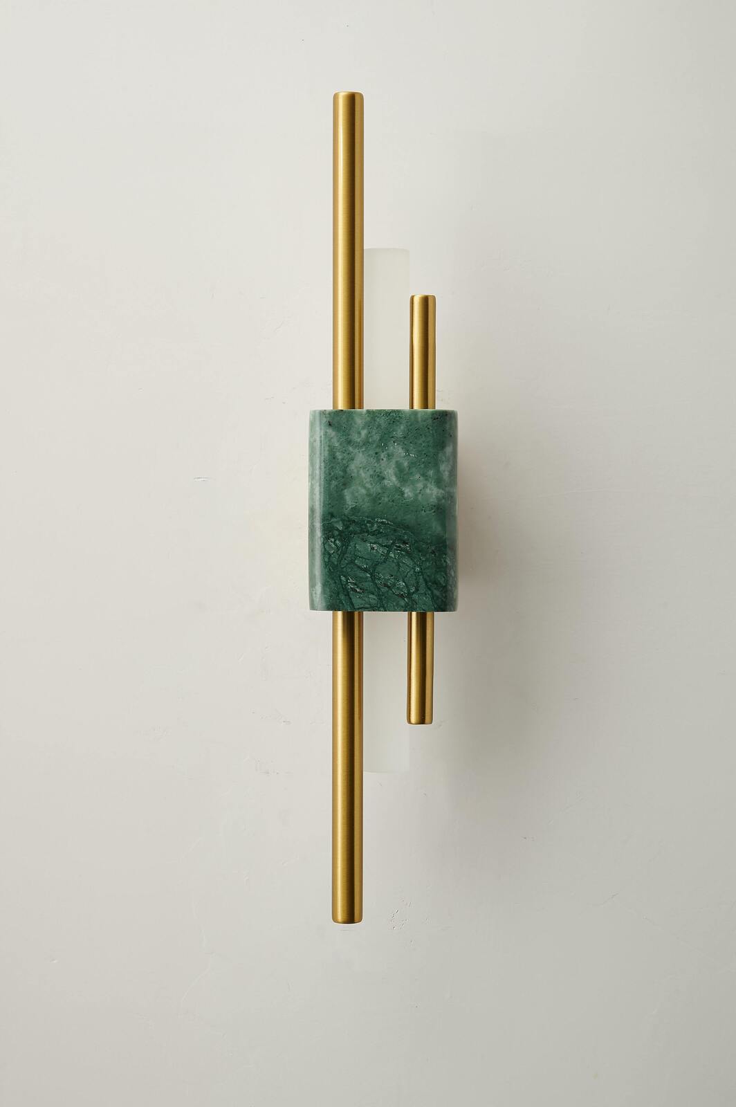 Modern Marble & Brass Wall Light - Minimalist Design