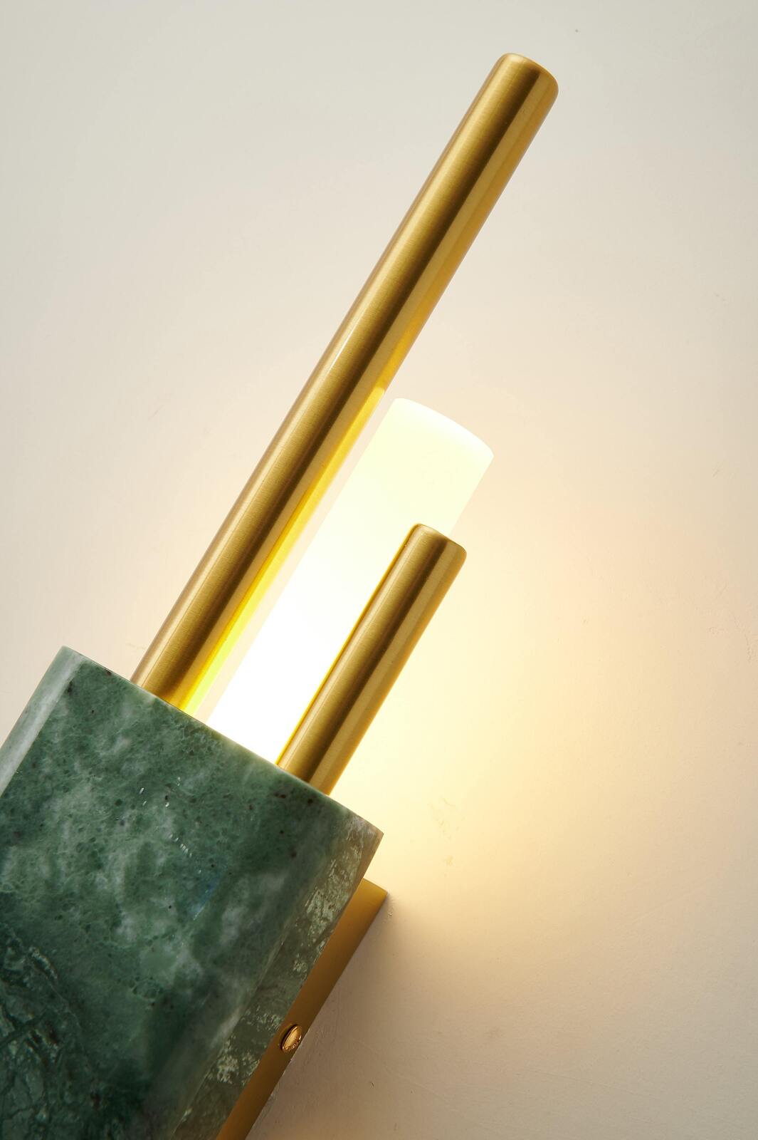 Modern Marble & Brass Wall Light - Minimalist Design