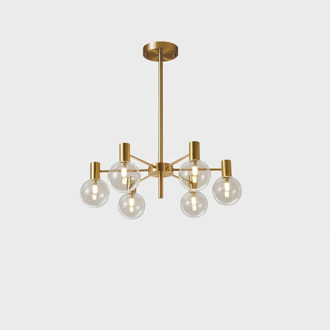 Modern Multi-Head Sphere Chandelier