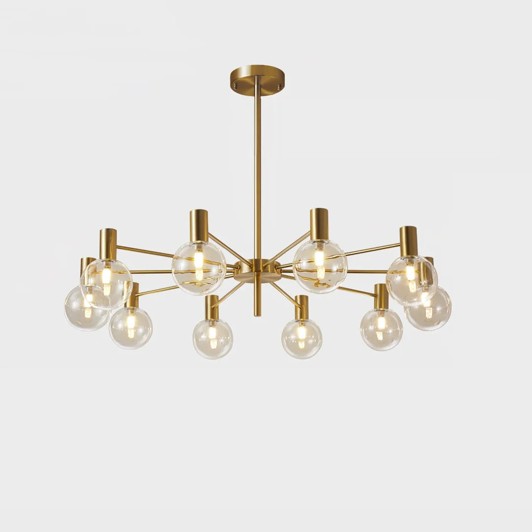 Modern Multi-Head Sphere Chandelier