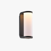 Modern Outdoor Wall Lamp – Cylindrical Metal Design, Waterproof