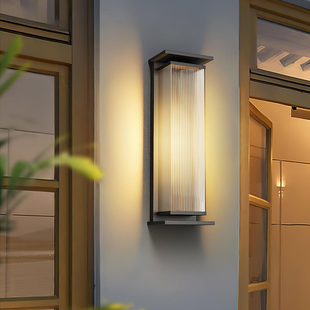 Modern Rectangular LED Outdoor Wall Lamp – Box Design, Waterproof