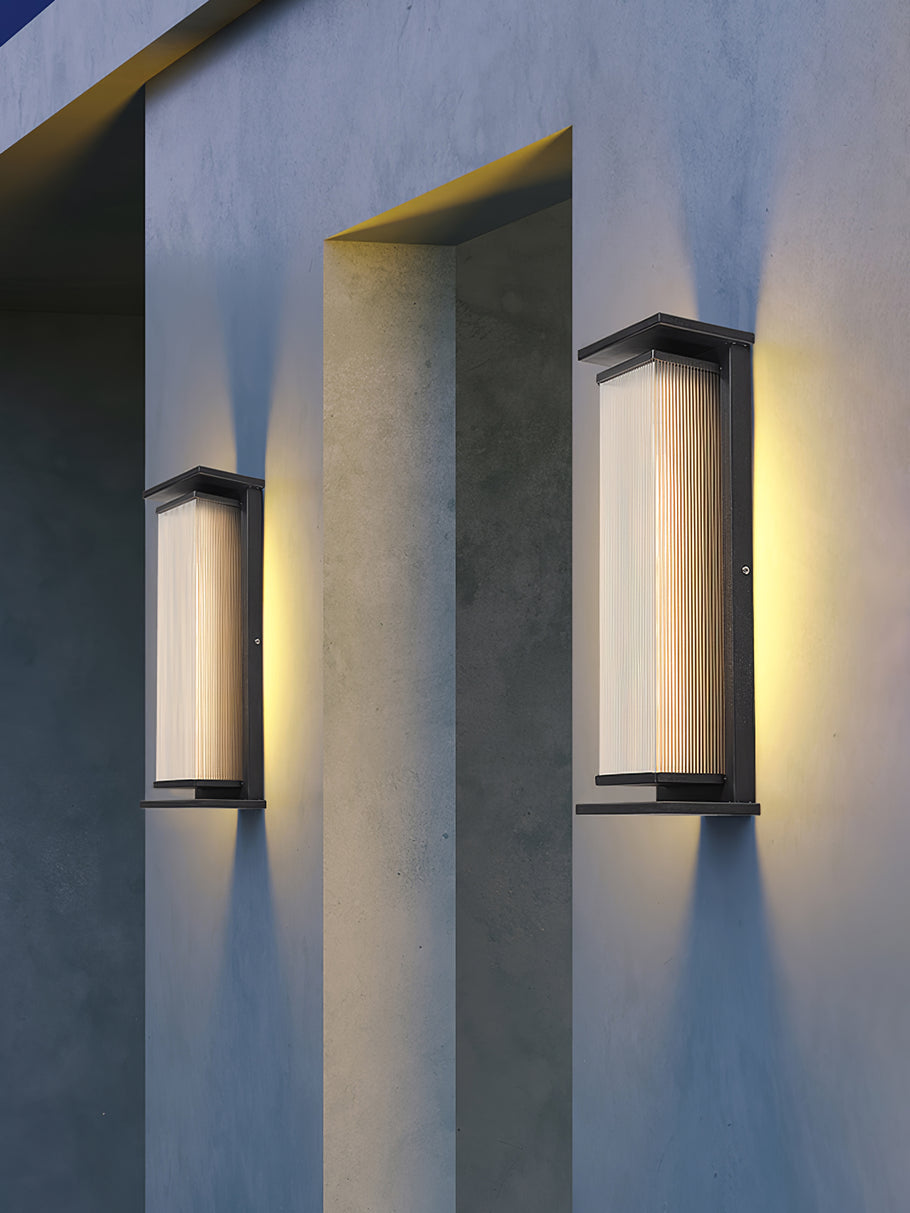 Modern Rectangular LED Outdoor Wall Lamp – Box Design, Waterproof