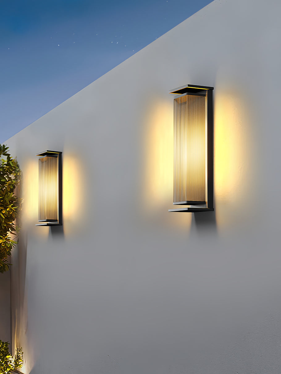 Modern Rectangular LED Outdoor Wall Lamp – Box Design, Waterproof