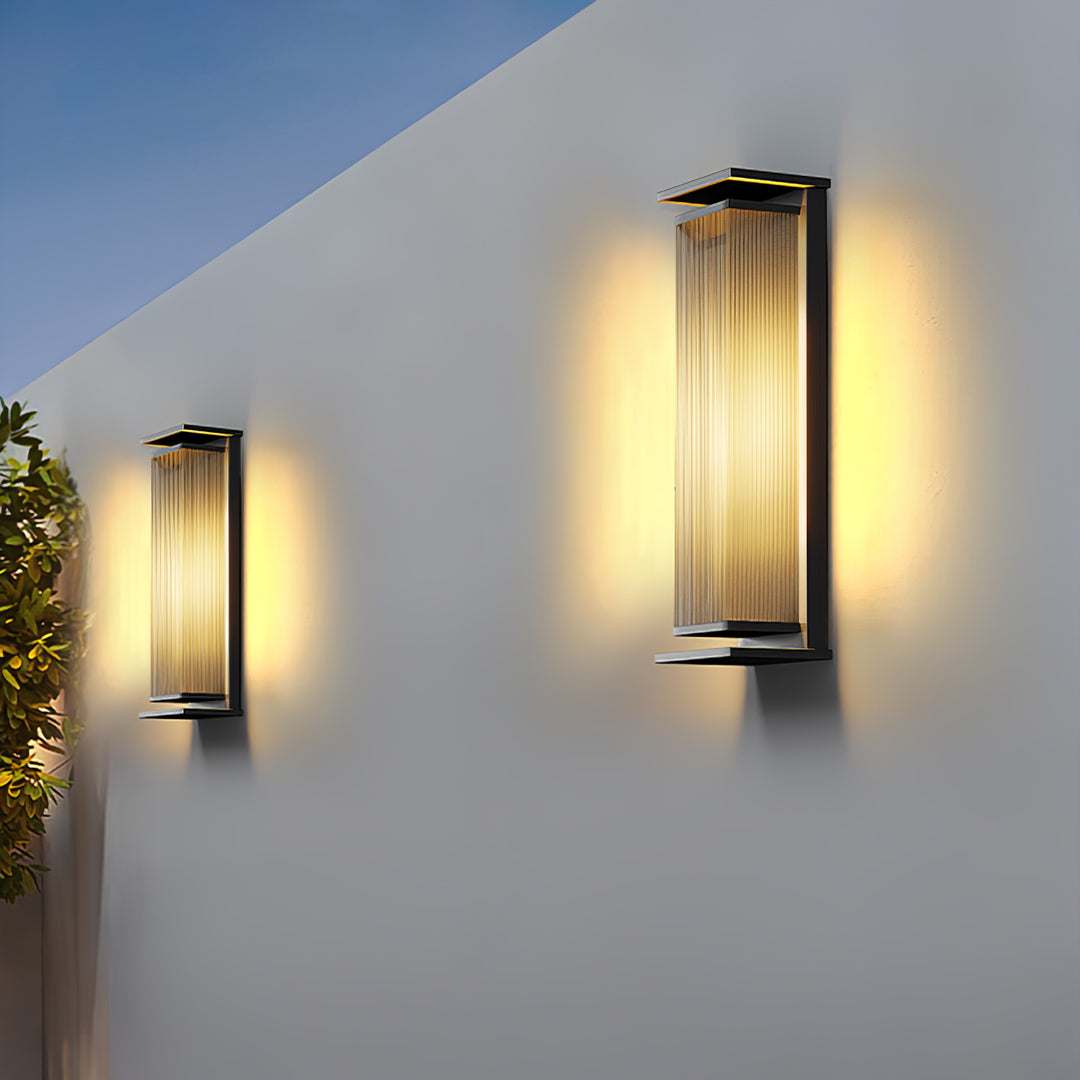 Modern Rectangular LED Outdoor Wall Lamp – Box Design, Waterproof