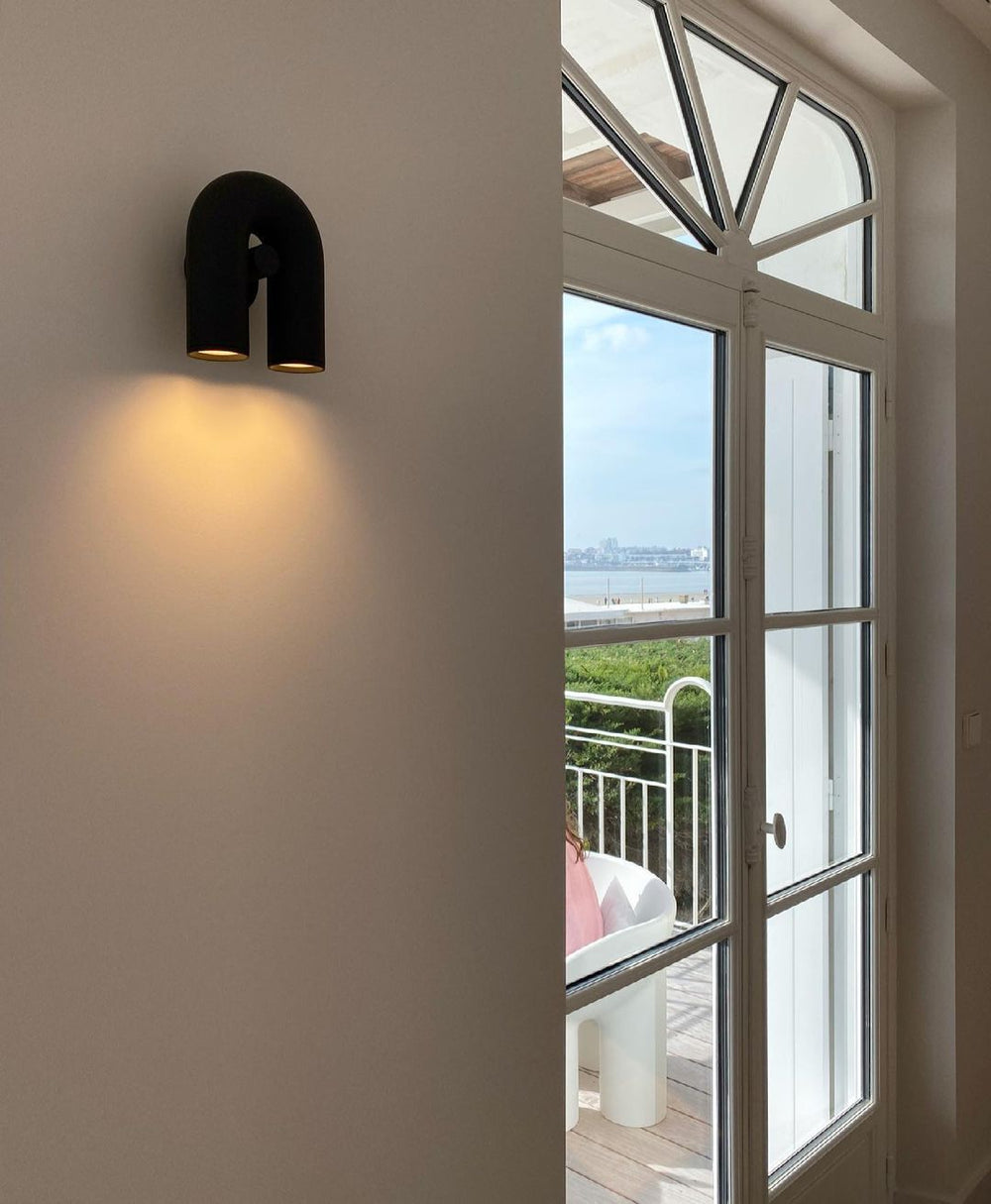 Modern U-Shape Wall Lamp - Adjustable LED Design