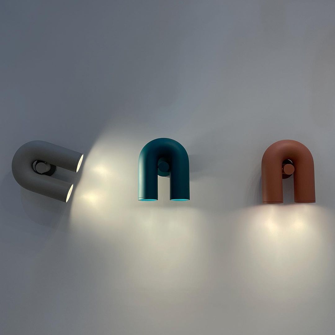 Modern U-Shape Wall Lamp - Adjustable LED Design