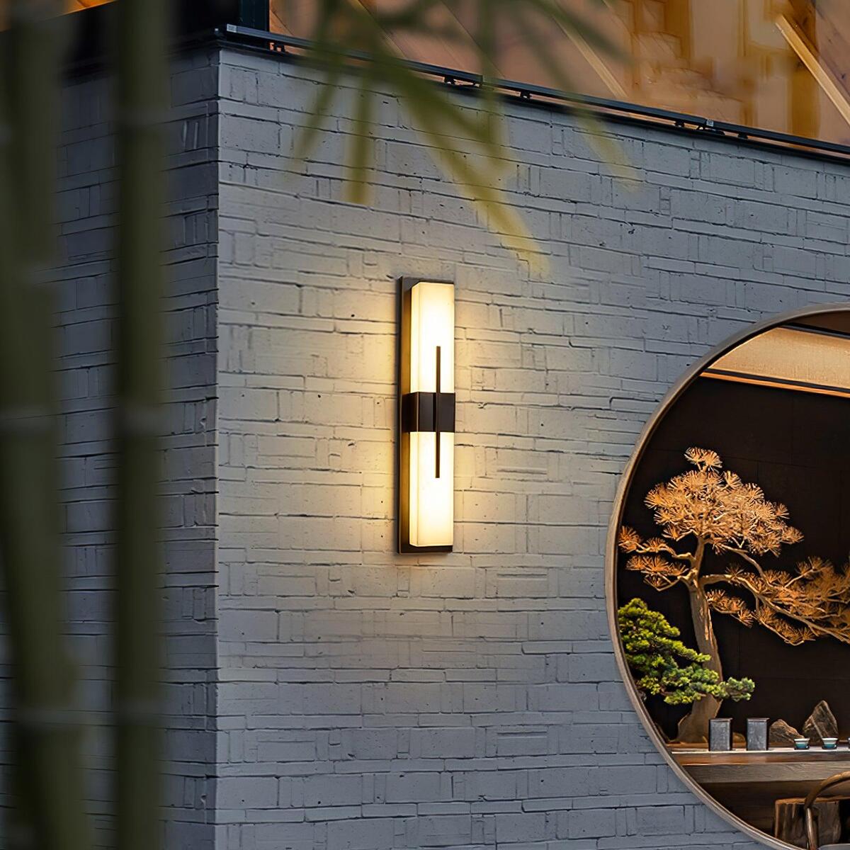 Modern Vertical Outdoor Wall Light – Waterproof LED Sconce, Garden & Porch