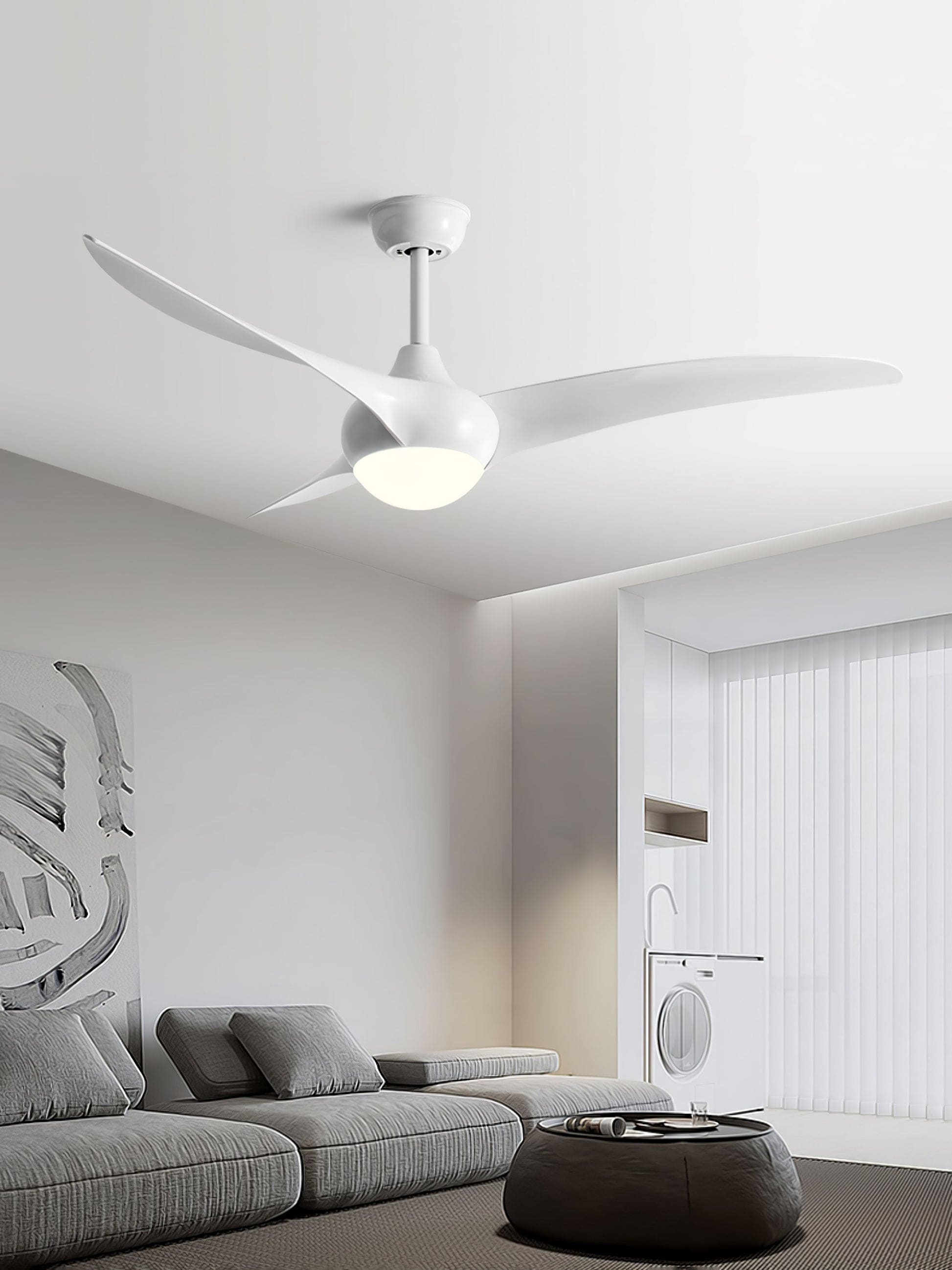 Modern Wooden Ceiling Fan with LED Light – Quiet & Stylish