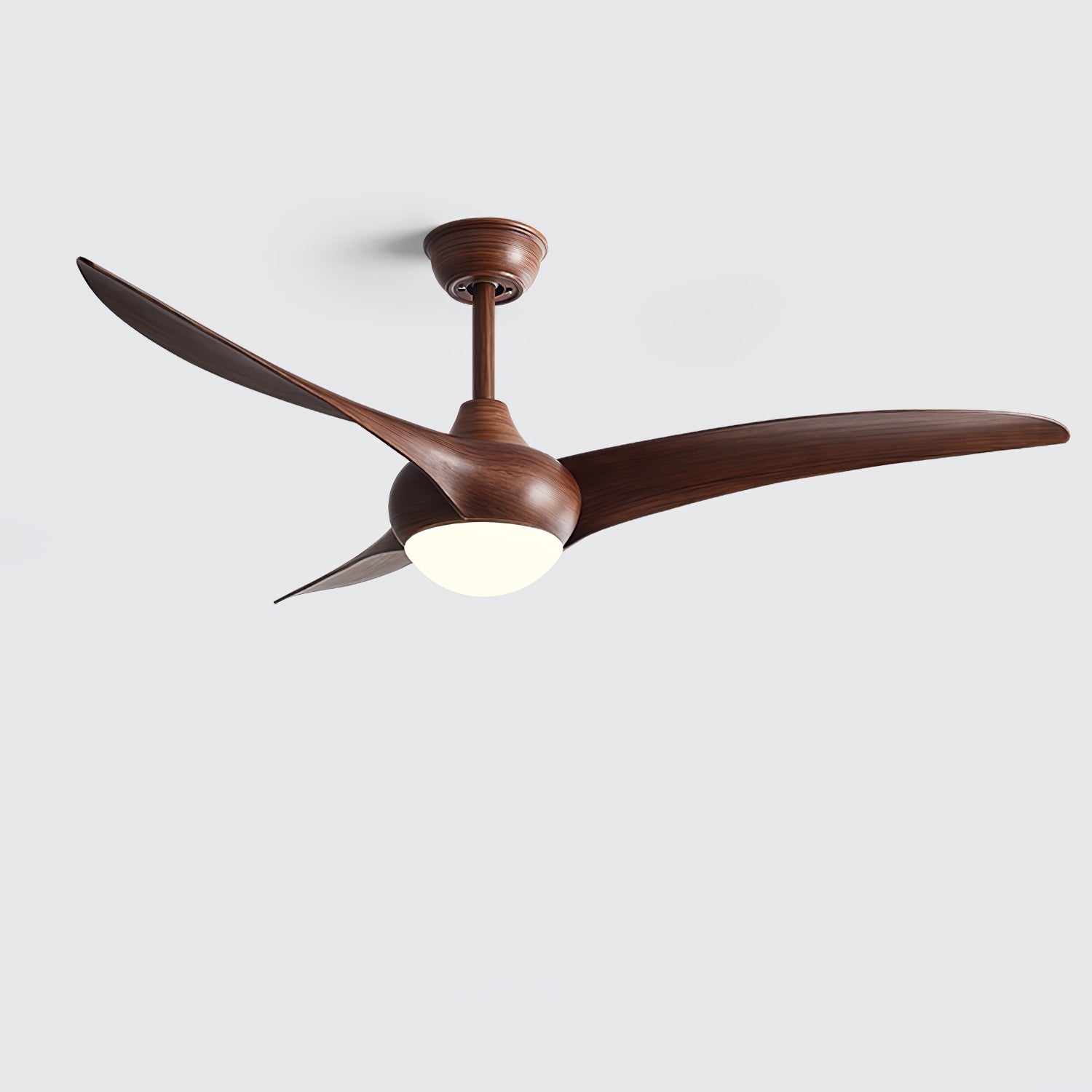 Modern Wooden Ceiling Fan with LED Light – Quiet & Stylish