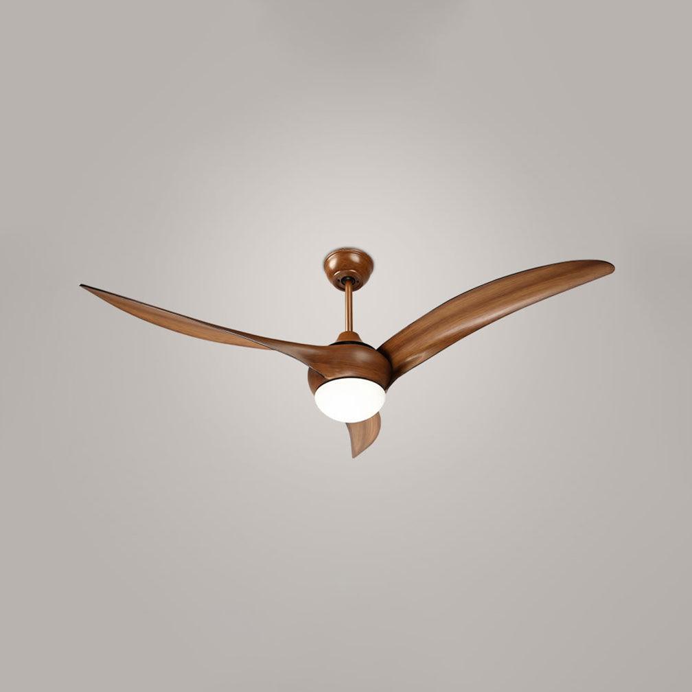 Modern Wooden Ceiling Fan with LED Light – Quiet & Stylish