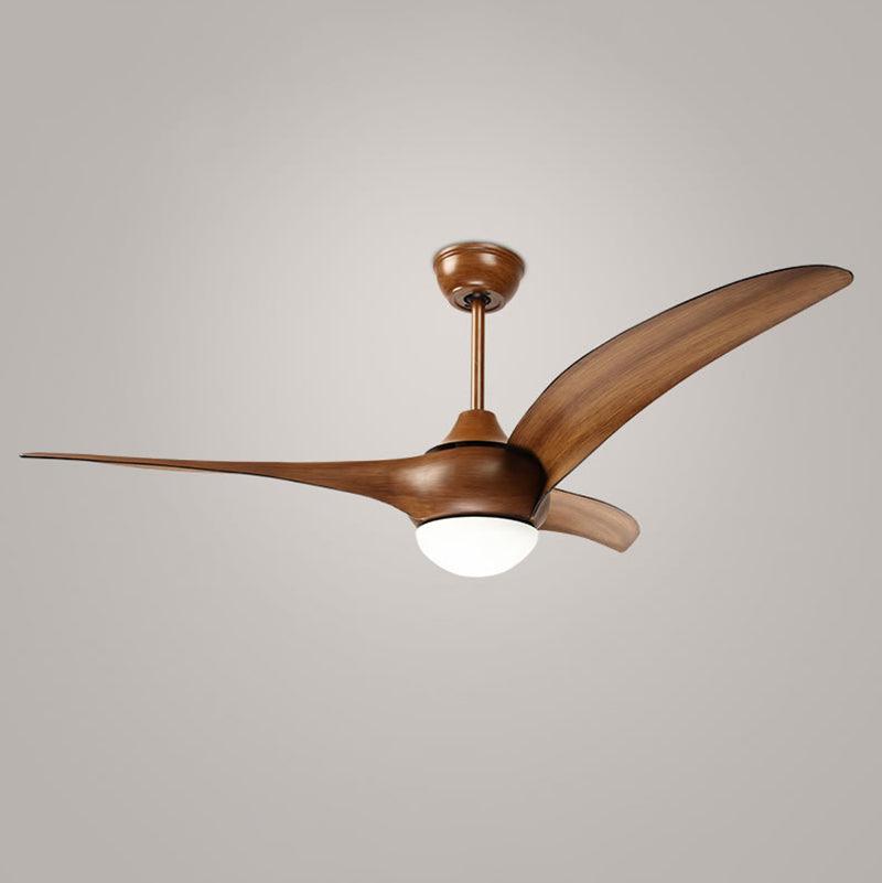 Modern Wooden Ceiling Fan with LED Light – Quiet & Stylish