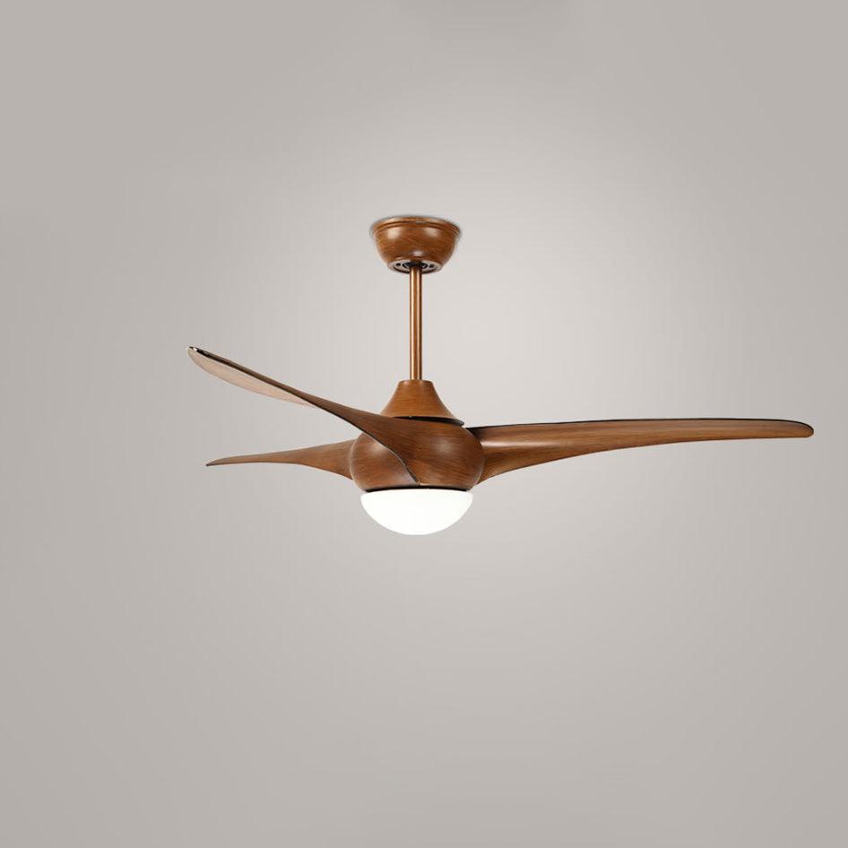 Modern Wooden Ceiling Fan with LED Light – Quiet & Stylish