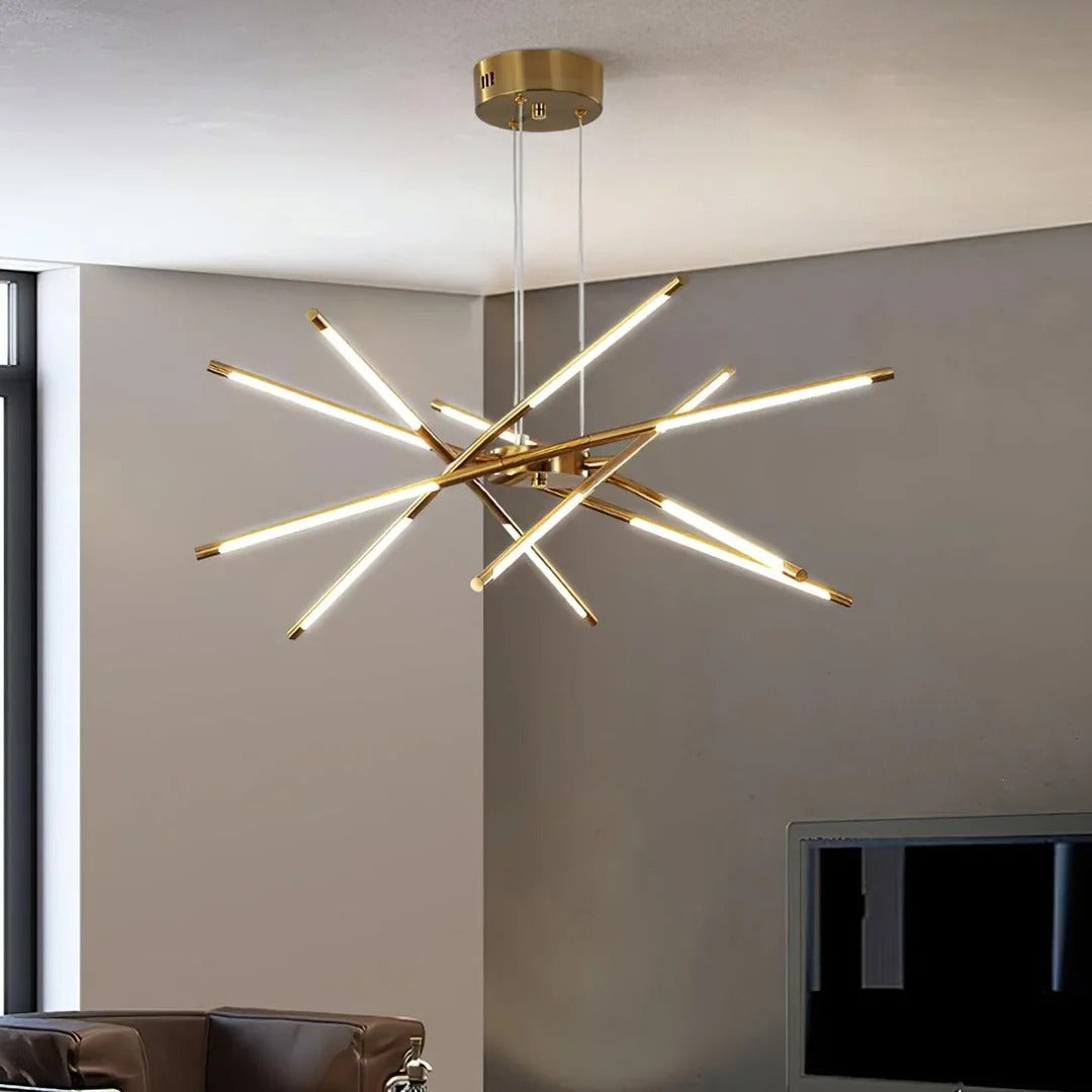 Modern LED Chandelier – Rotatable Design