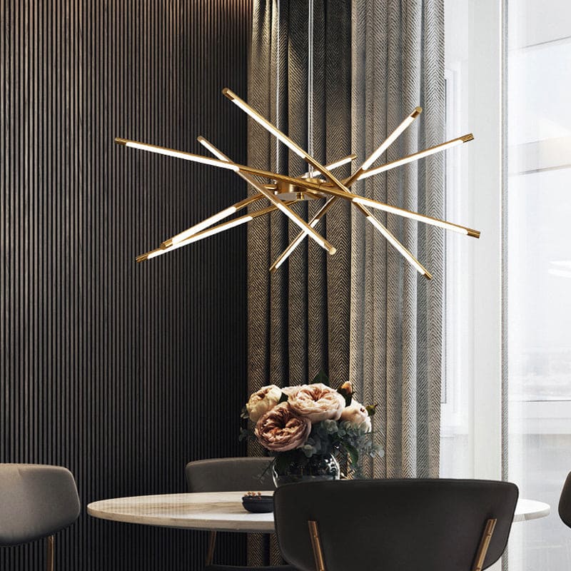 Modern LED Chandelier – Rotatable Design