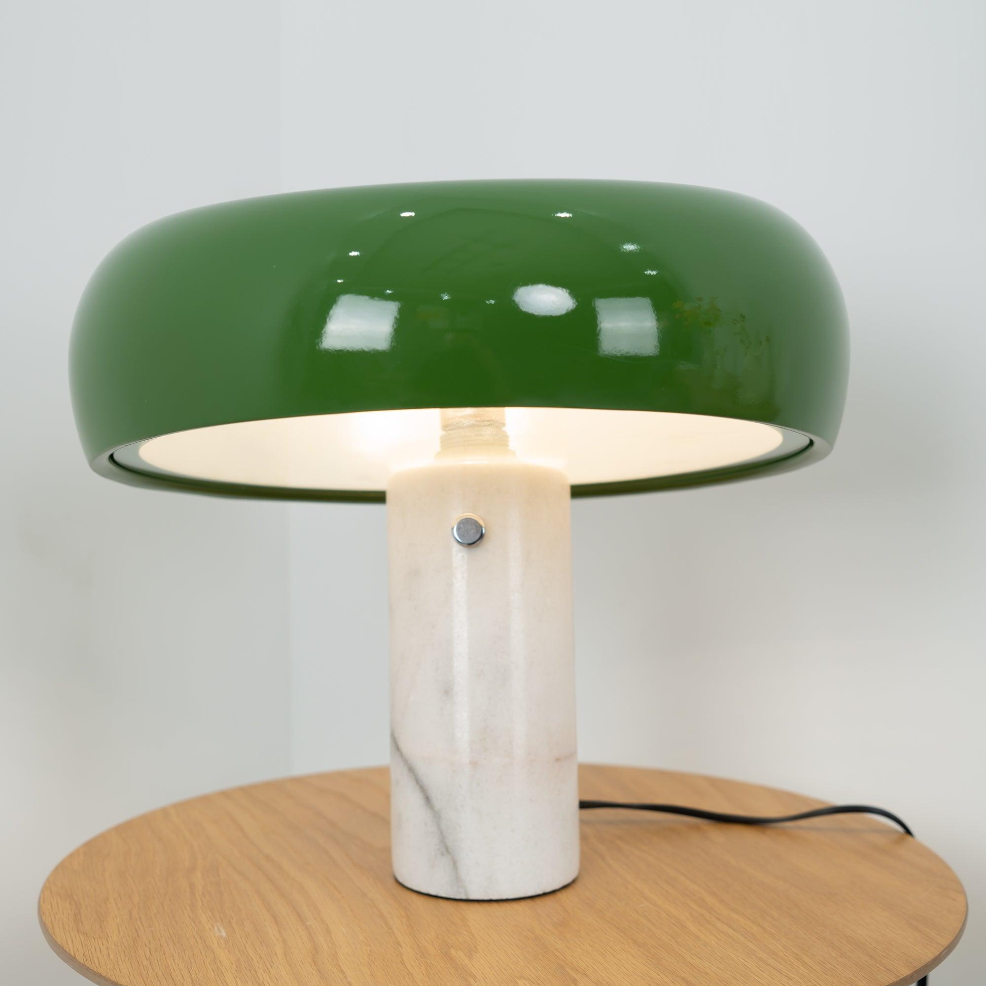 Minimalist Cylindrical Table Lamp with Dome Shade