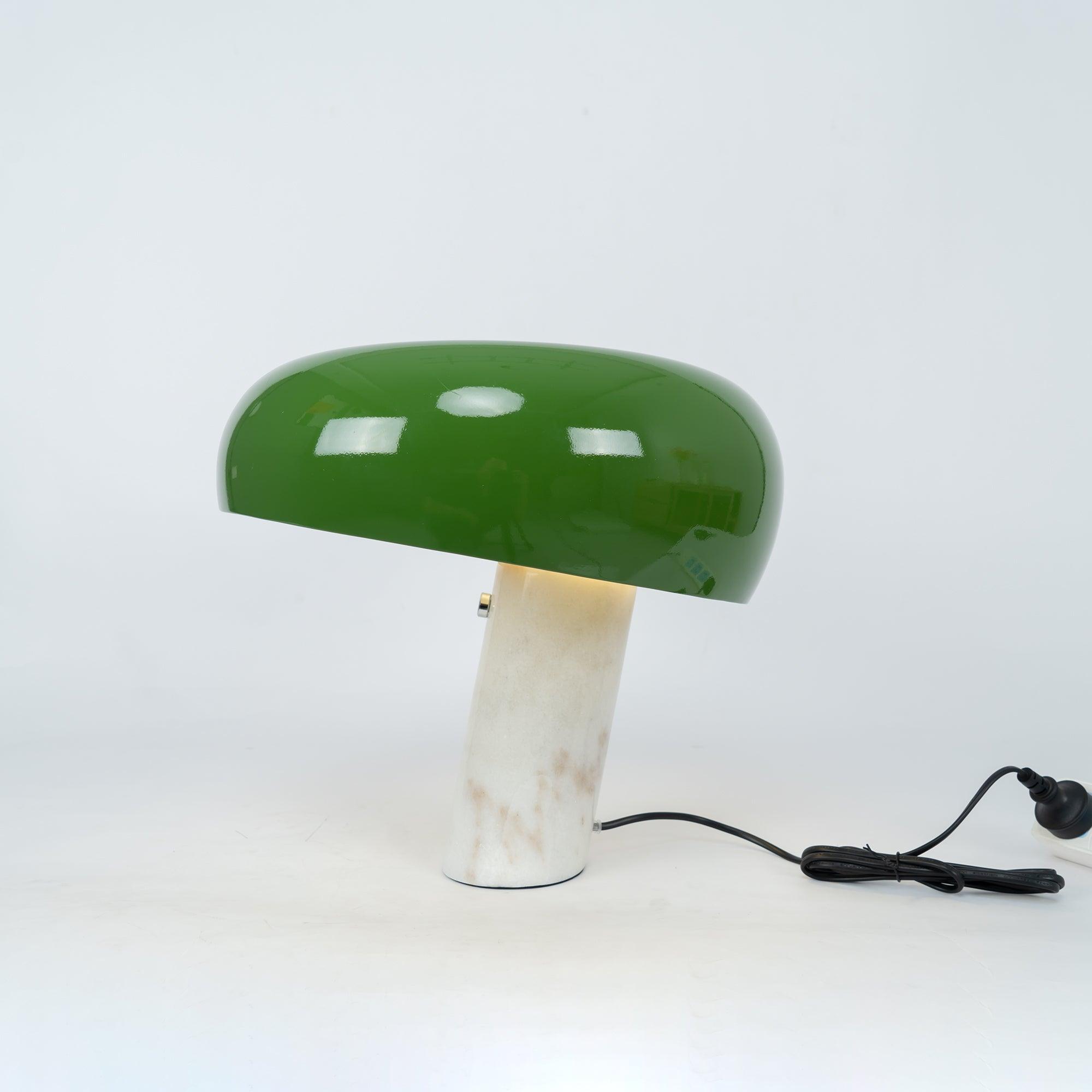Minimalist Cylindrical Table Lamp with Dome Shade
