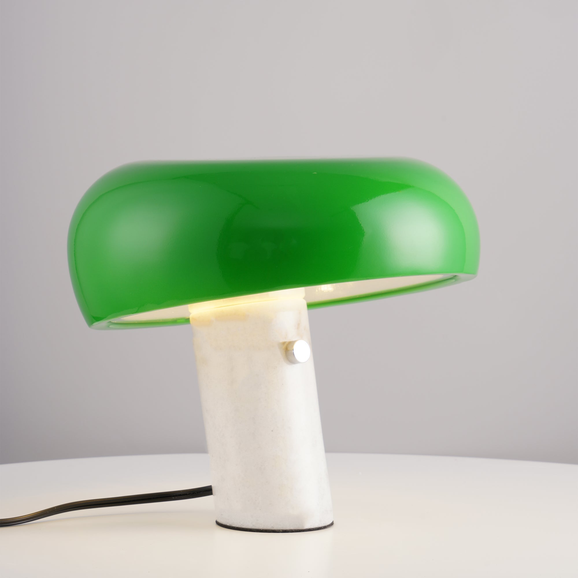 Minimalist Cylindrical Table Lamp with Dome Shade