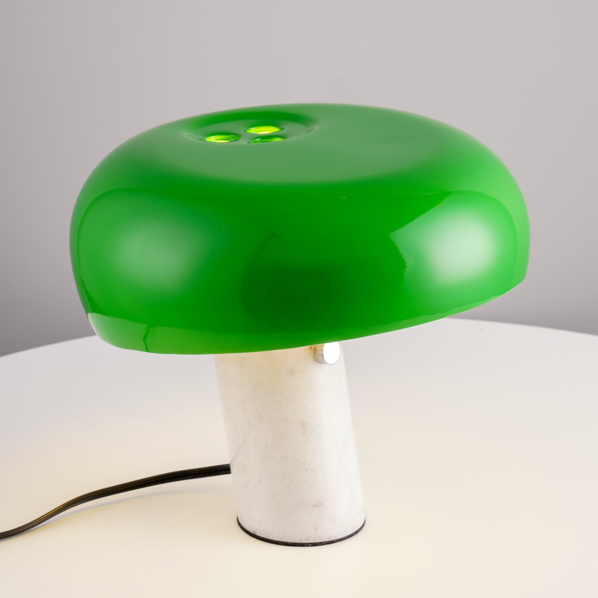 Minimalist Cylindrical Table Lamp with Dome Shade