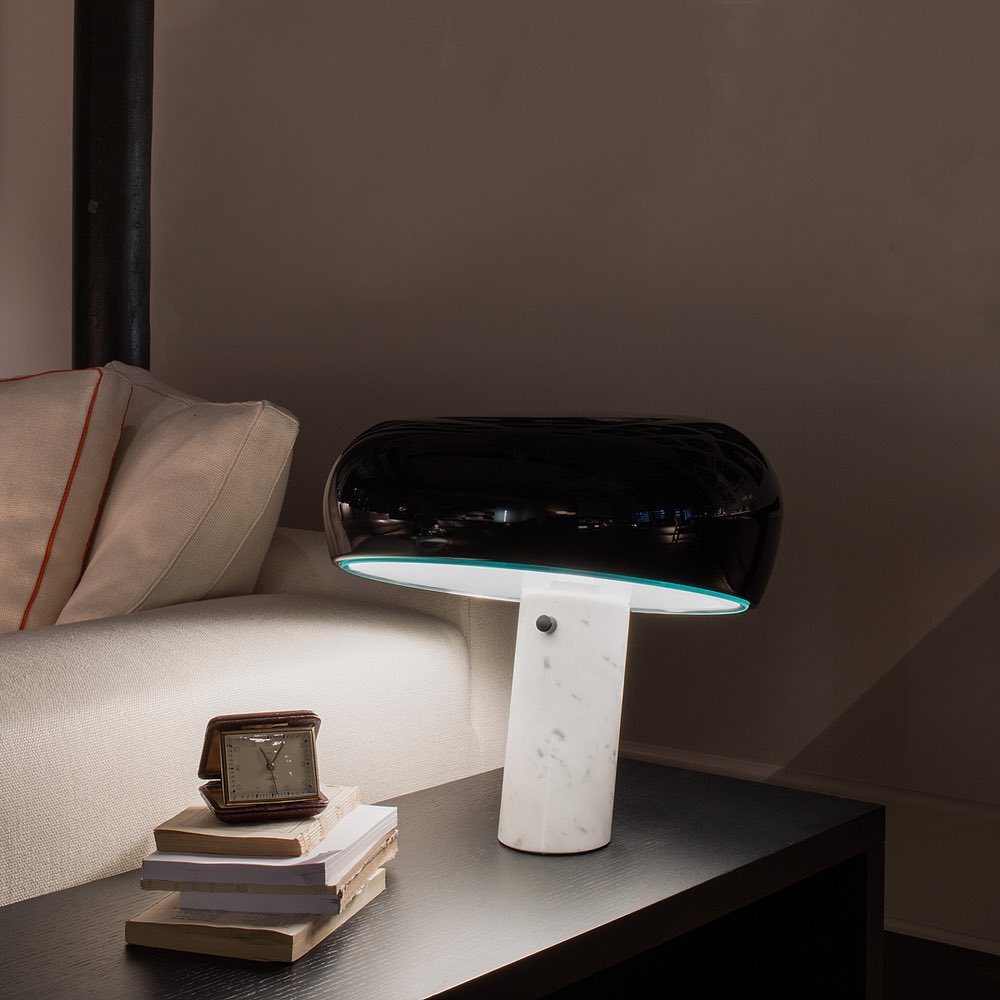 Minimalist Cylindrical Table Lamp with Dome Shade