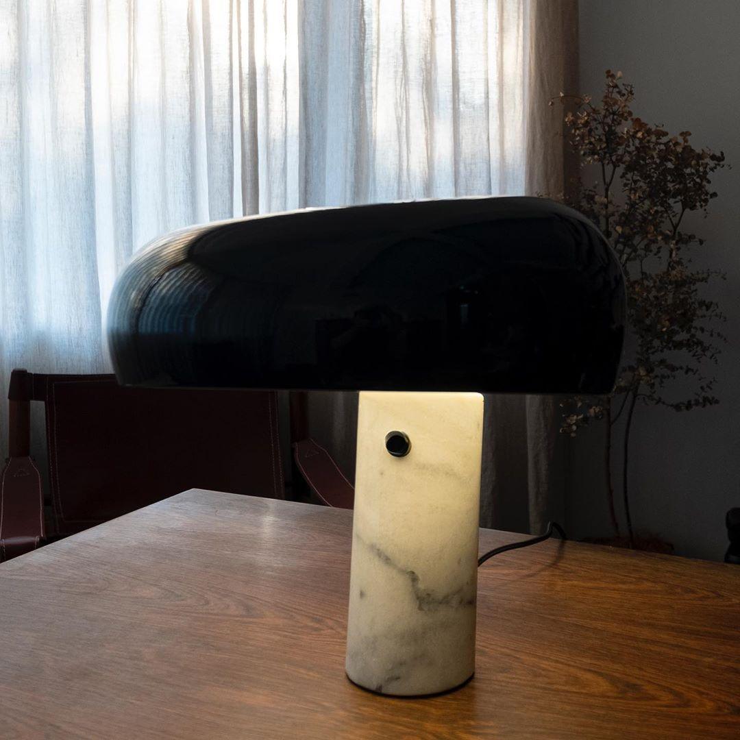 Minimalist Cylindrical Table Lamp with Dome Shade