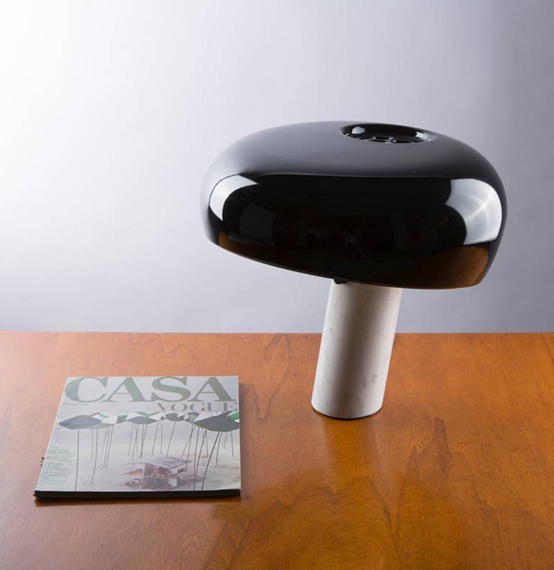 Minimalist Cylindrical Table Lamp with Dome Shade