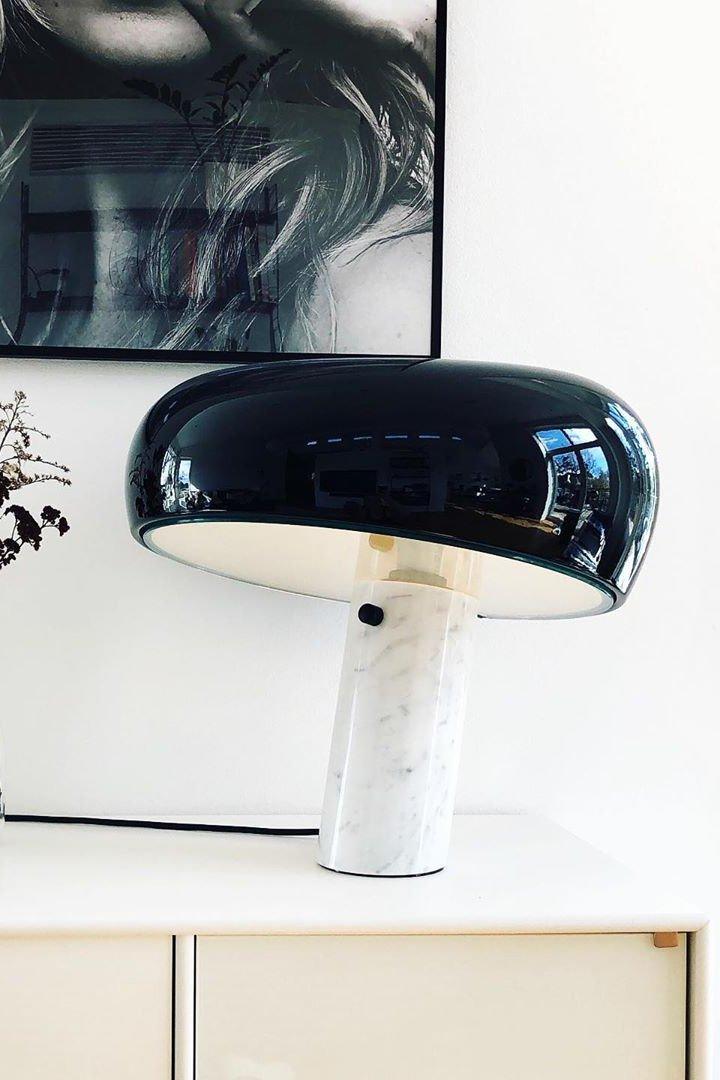 Minimalist Cylindrical Table Lamp with Dome Shade
