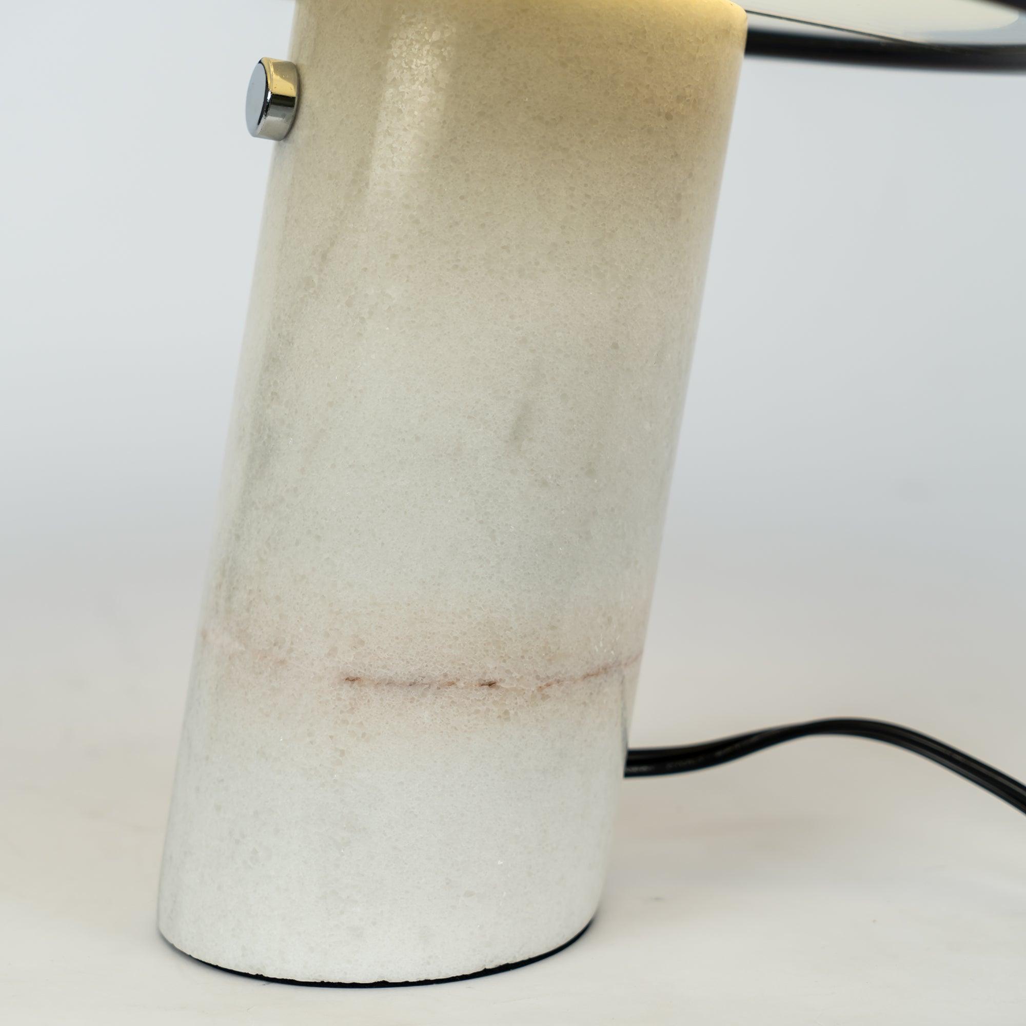 Minimalist Cylindrical Table Lamp with Dome Shade